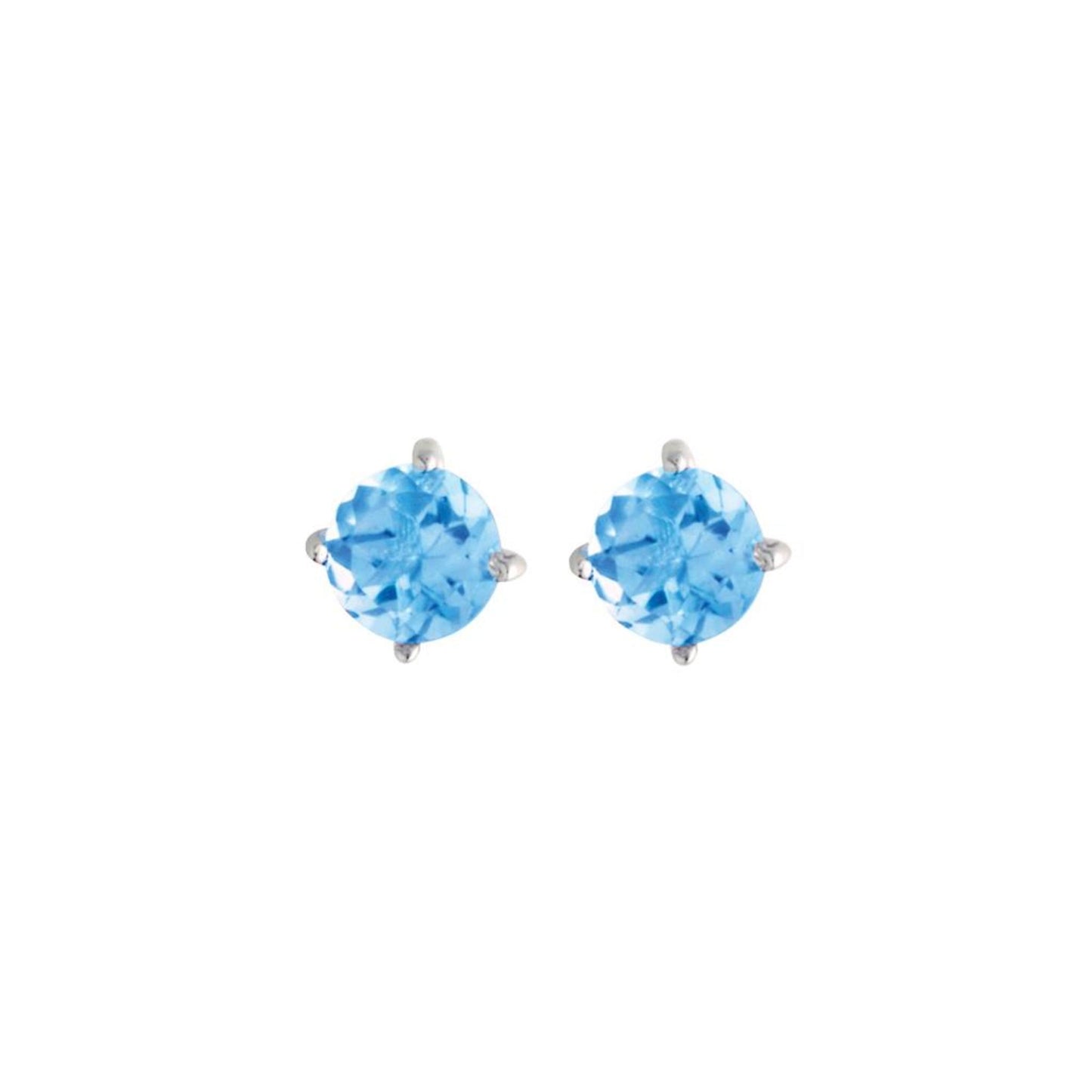 5mm Blue Topaz Earrings