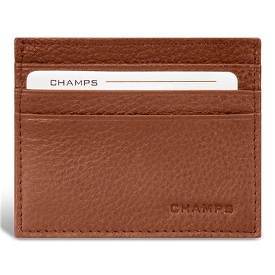 CLASSIC  LEATHER CARDHOLDER, BROWN