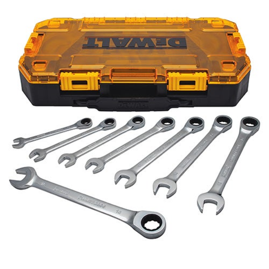 TOUGH BOX 8PC MM RATCHETING WRENCH SET