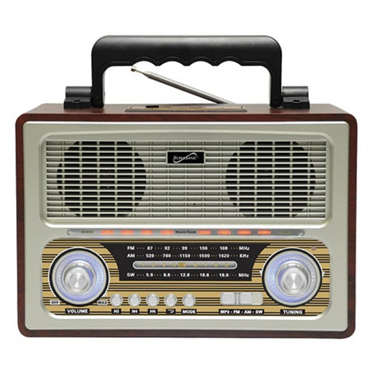 VINTAGE RETRO 3-BAND BLUETOOTH RADIO SPEAKER
