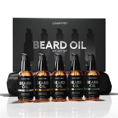 LOVERYMEN DELUXE BEARD OILS, 5 PIECES